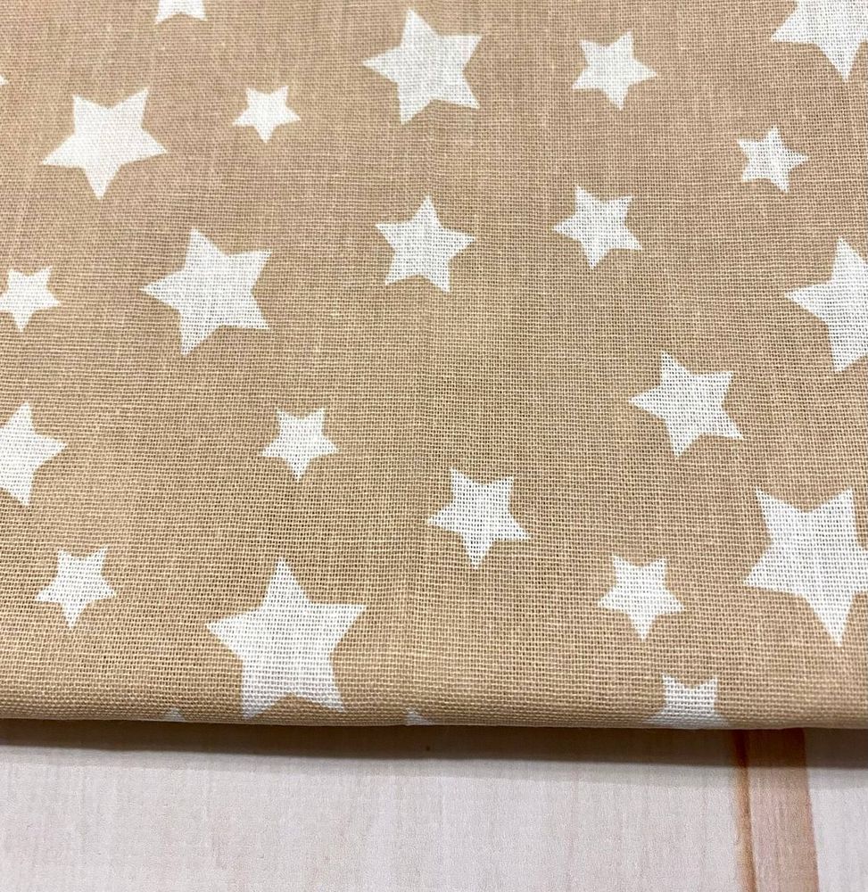 Постельное белье в кроватку Звездочки Беж star фото, цена, описание