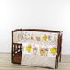 Комплект для дитячого ліжечка 6 предметів Сови сірі