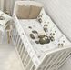 Дитячий постільний комплект у ліжечко для новонародженого з бортиками Пандочка
