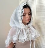 Льняний церковний палантин Королівський молочний