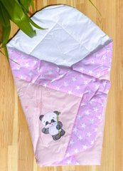 Конверт - одеяло Пандочка розовые звезды