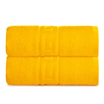Махровий рушник Версаче 50 х 85 жовтий