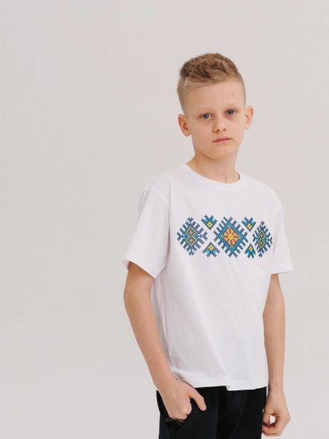 Дитяча футболка Єтнічні Мотиви - 1 універсальна супрем, 140, Супрем