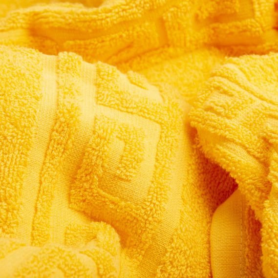 Махровий рушник Версаче 50 х 85 жовтий, Жовтий, 50х85