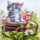 Алмазная мозаика на подрамнике funny kitten