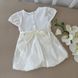Летнее нарядное платье Фея для новорожденной молочное, 56, Интерлок