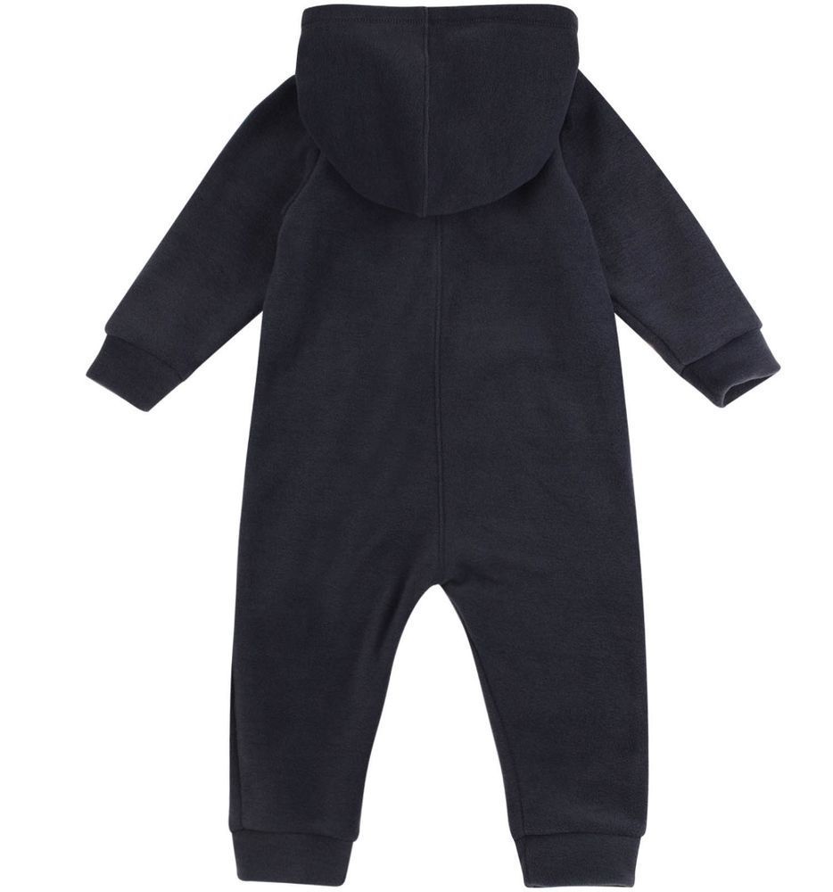 Флисовый комбинезон на молнии Dark Gray КБ226 с открытыми ножками