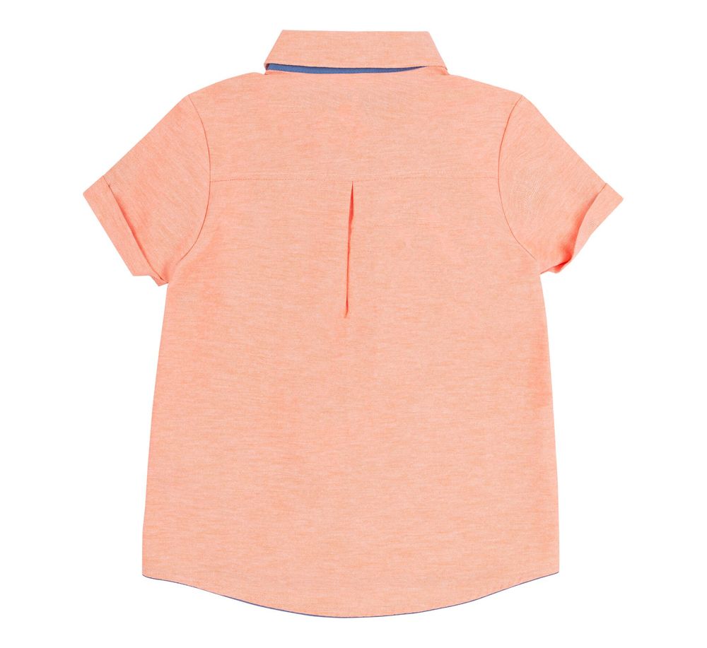 Дитяча літня сорочка з коротким рукавом Бембі помаранчева, 116