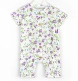 Муслиновий пісочник Violet Flowers для новонародженої дівчинки