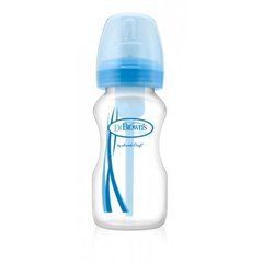 Дитяча пляшечка для годування з широкою шийкою, 270 мл, колір блакитний, 1 шт. в упаковці, Блакитний, 270 мл, З широкою шийкою
