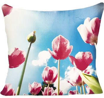 Набор для вышивки подушки Тюльпаны 5D 50х50 см