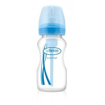 Детская бутылочка для кормления с широким горлышком, 270 мл, цвет голубой, 1 шт. в упаковке, Голубой, 270 мл, С широким горлышком