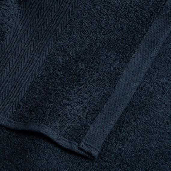 Махровий рушник Ідеал 50 х 90 темно - синій, Темно-синій, 50х90