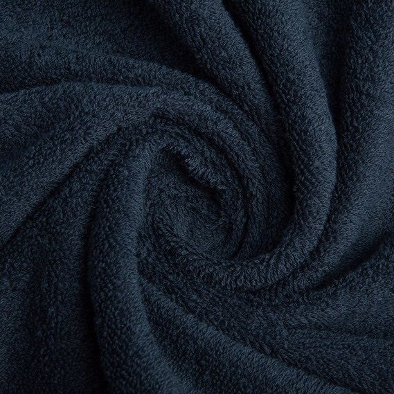 Махровое полотенце Ідеал 50 х 90 темно - синий