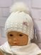 Детская вязанная шапка + шарф Перлина в Квіточці на термоутеплителе