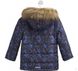 Детская зимняя курточка КТ 195 синяя, 86, Плащевка