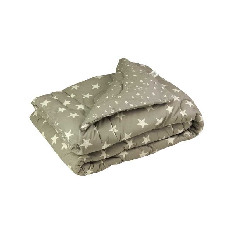 Шерстяное одеяло Серые Звезды 200х220 см