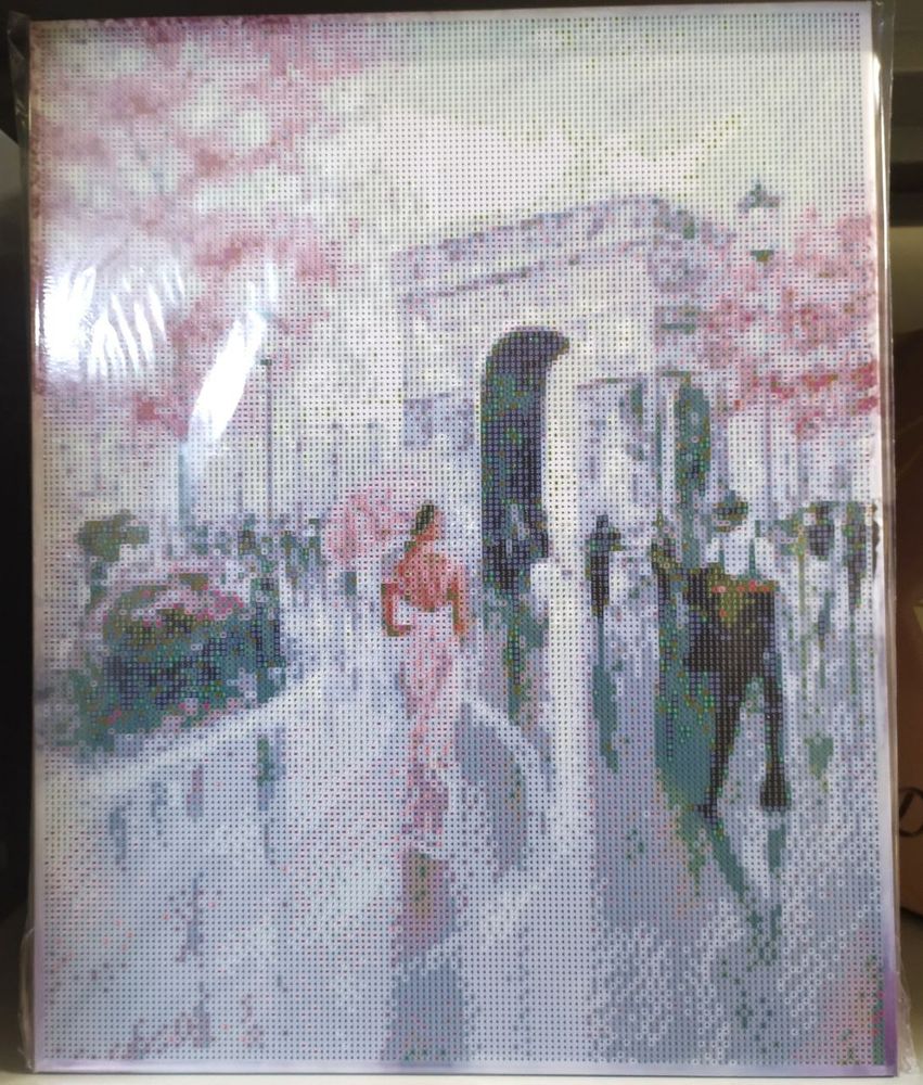 Картина стразами по номерам Триумфальна арка с подрамником размер 40х50 см