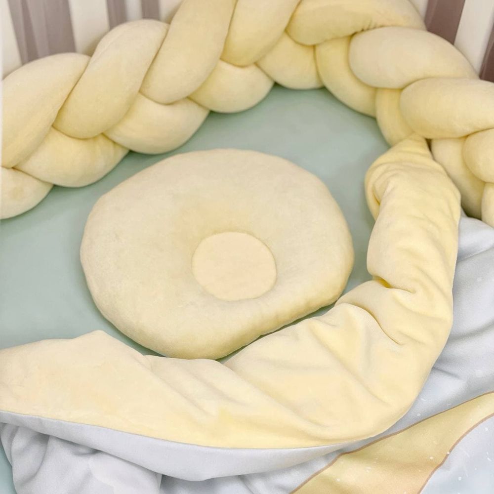 Постельный комплект в кроватку для новорожденных Львенок, без балдахина
