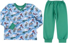 Теплая байковая пижама Литачки для мальчика, 122, Фланель, байка