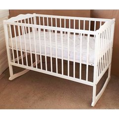 Кроватка для новорожденных НЕЖНОСТЬ белая