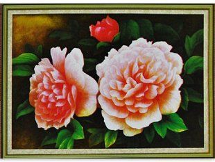 Набори для вишивання хрестом 65х50 Pink peonies