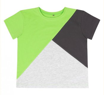 Дитяча футболка Гарний Стиль для хлопчика салатово-сіра