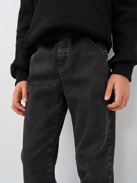 Детские штаны Универсал трикотажная джинсовка черная