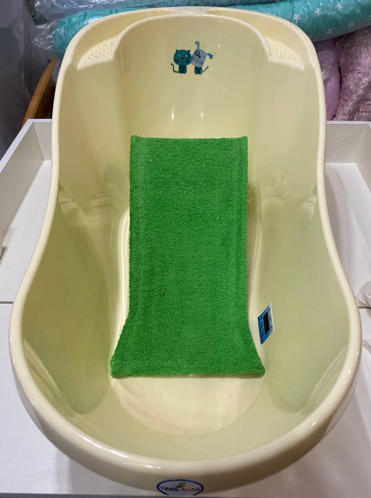 Махрова гірка Green для купання новонароджених, Зелений
