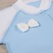 Человечек для недоношенных и маловесных детей Бантик голубой, Размер на рост 32 см, Интерлок