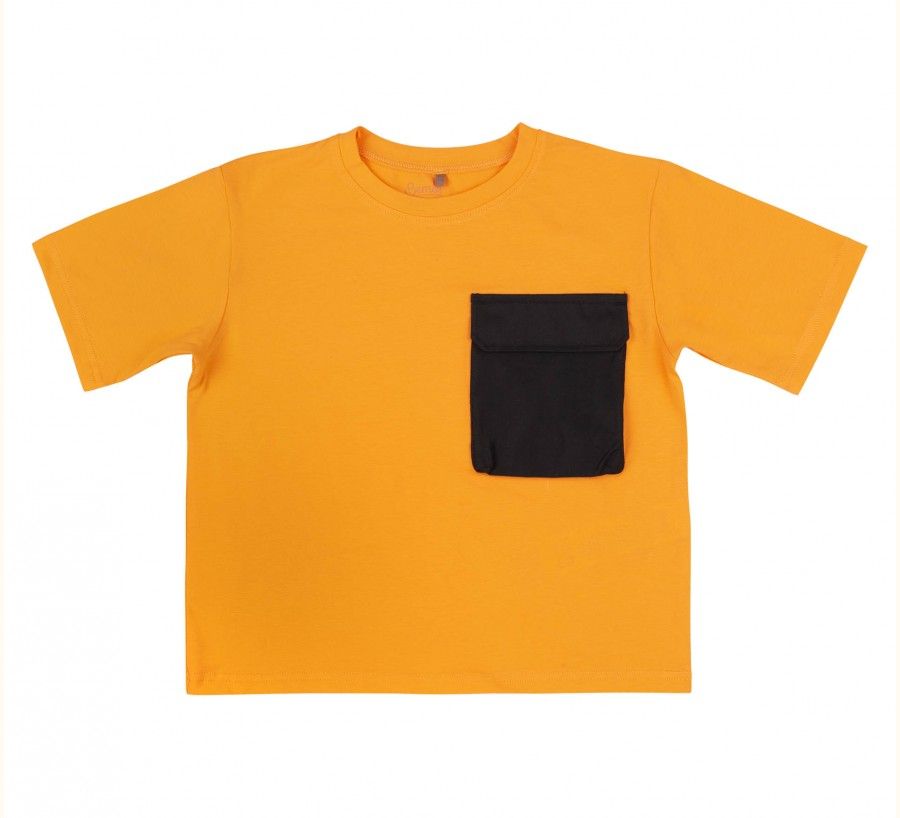 Дитяча футболка Кишенька для хлопчика жовта супрем