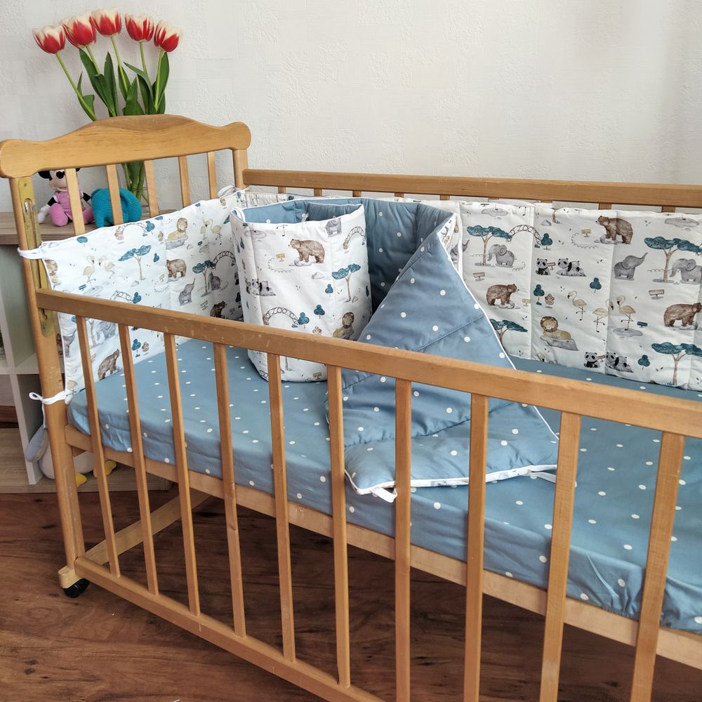 Сатиновий спальний комплект для новонародженого Золотий Дитина