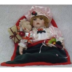 Фарфоровая кукла «ПОДАРКИ» 35 см