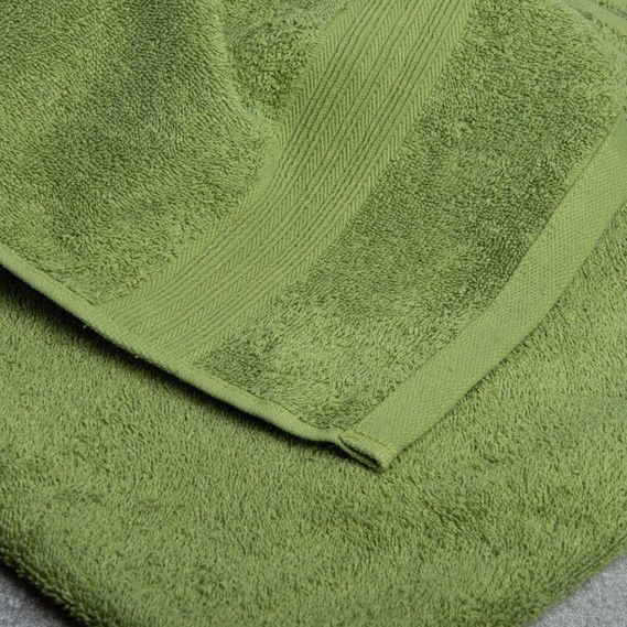 Махровое полотенце Ідеал 50 х 90 Олива, Оливковый, 50х90