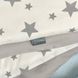 Комплект в ліжечко з бортиками та бортиками косою Gray Star, без балдахіна
