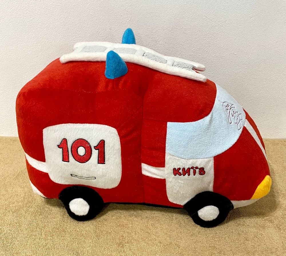 Купити подушку - іграшку Пожежна Машина ДСНС на подарунок