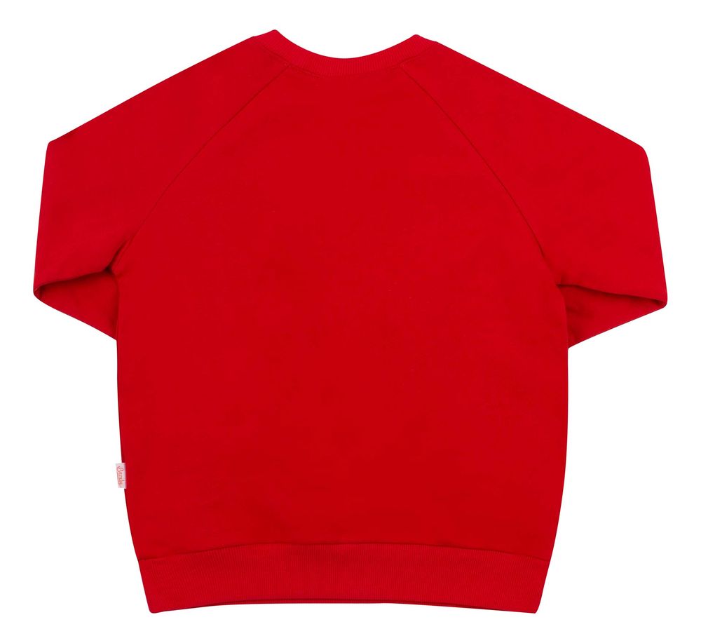 Дитячий джемпер London ideal Шардон меланж червоний, 140, Трикотаж з начосом
