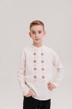 Дитяча Льняна сорочка Українець вишиванка