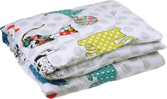 Детское универсальное одеяло CAT из сатина Руно, Разноцветный, 140х105см, Зима, Одеяло