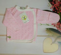 Распашонки для новорожденных футер Узорчик розовый
