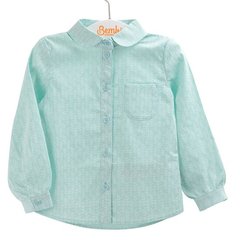 Дитяча блузка для дівчинки Красуня бірюзова поплін