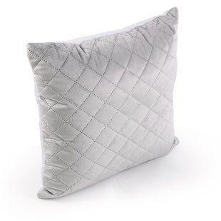 купити Двостороння декоративна подушка Velour Grey ромб 40х40 см в інтернет - магазині в Києві