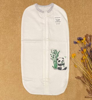 Пелюшка кокон для новонароджених Hello Panda молочна