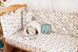 Сатиновый спальный набор в кроватку для новорожденного Троянда, без балдахина