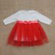Дитяча сукня Ніжність - 2 для дівчинки інтерлок + фатин червона