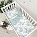 Сменный постельный комплект в кроватку для новорожденных Эвкалипт, 90х110 см