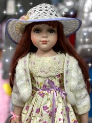 Фарфоровая кукла «Дівчина в Капелюсі»