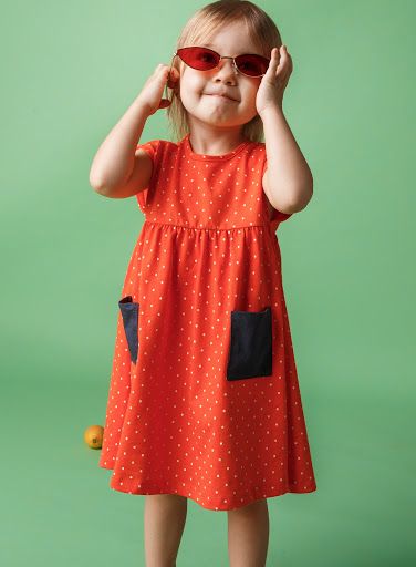 Детское платье КОРАЛЛ 100 % хлопок, 74, Трикотаж