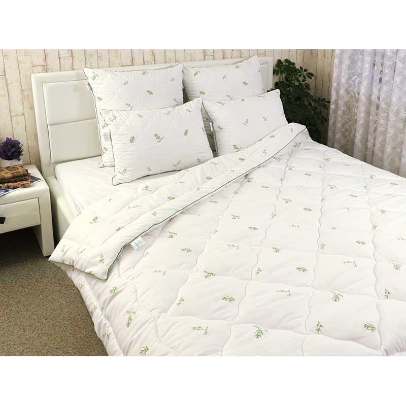 Бамбукова ковдра Bamboo Style біла 172х205, 172х205см (&plusmn;5 см), Зимова ковдра, Бамбукове волокно, Мікрофібра