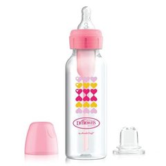 Бутылочка-поильник с узким горлышком, со сменным носиком и соской 3-го уровня, 250 мл, цвет розовый, 1 шт. в упаковке, Розовый, 250 мл, Бутылочка - поильник 2 в 1
